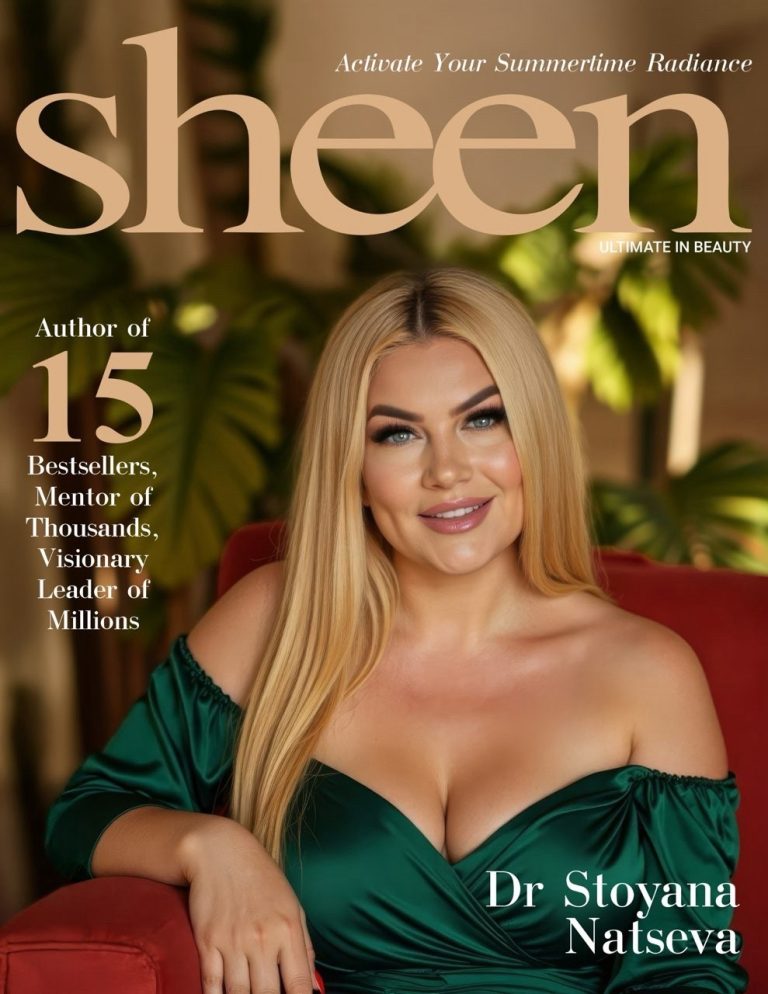 Д-р Стояна Нацева представена в SHEEN Magazine като Жената на десетилетието, която води глобално движение за личностно развитие и лидерство