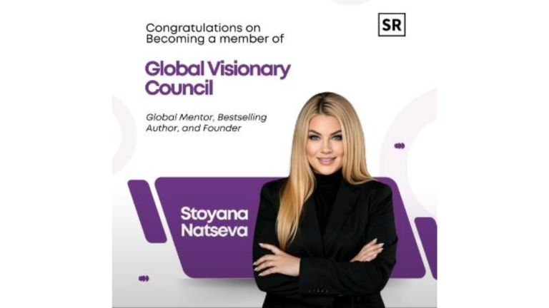 Д-р Стояна Нацева удостоена с престижно международно признание от Startup Rise Europe – Global Visionary Council