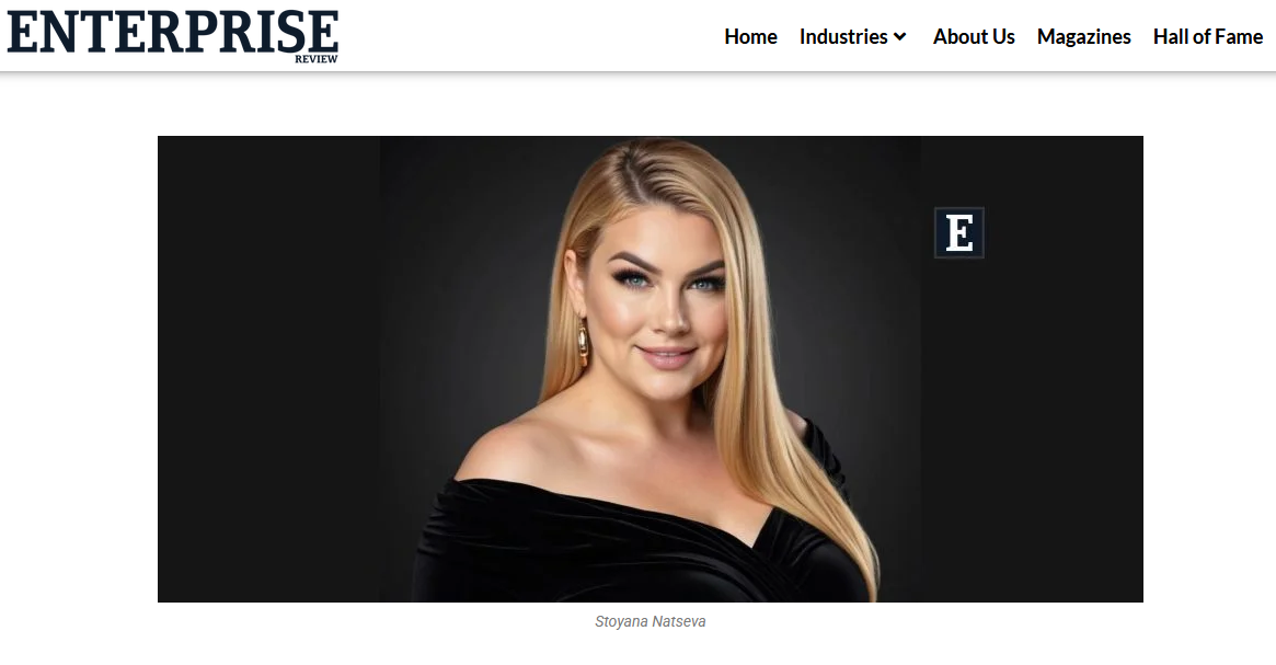 Д-р Стояна Нацева – изграждане на наследства чрез осъзнато лидерство статия в Еnterprise Review