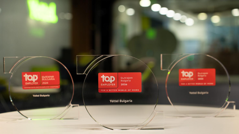 Yettel е сред десетте топ работодатели в телеком сектора в Европа