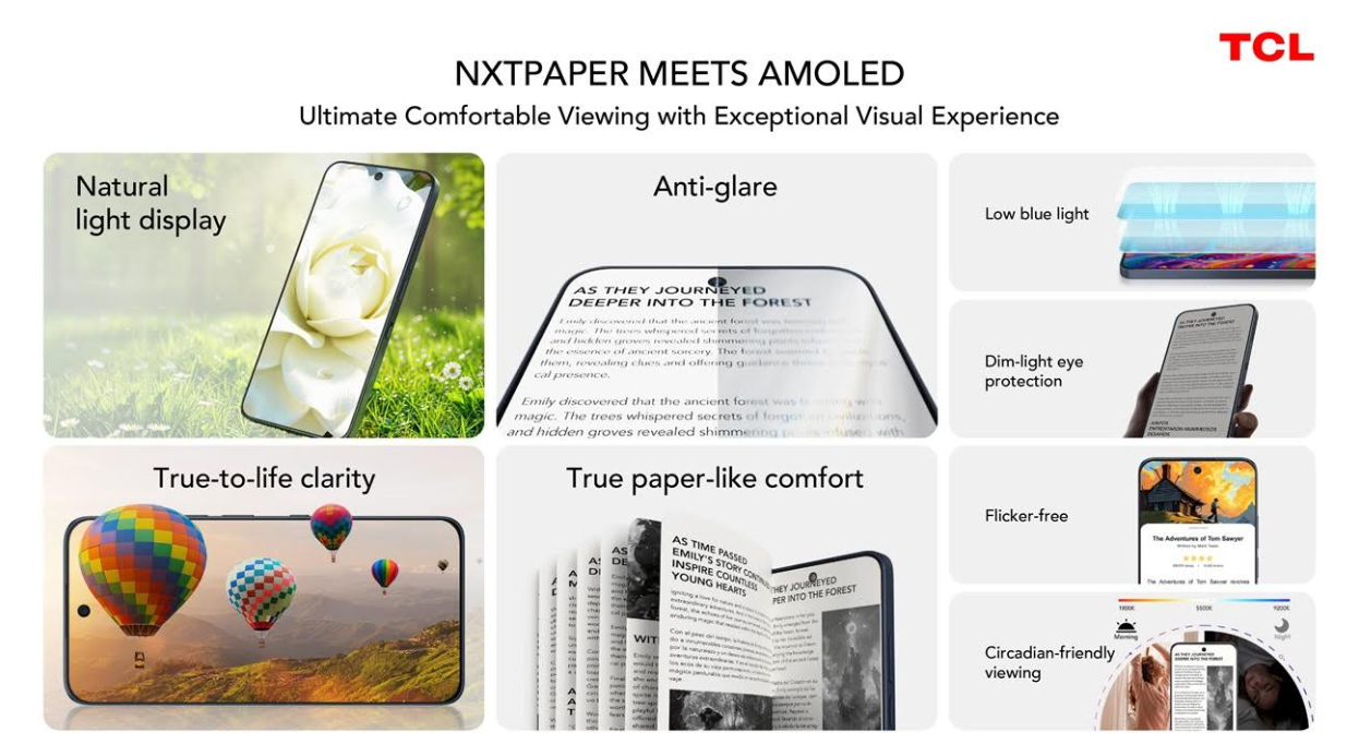 TCL представя следващо поколение NXTPAPER технология